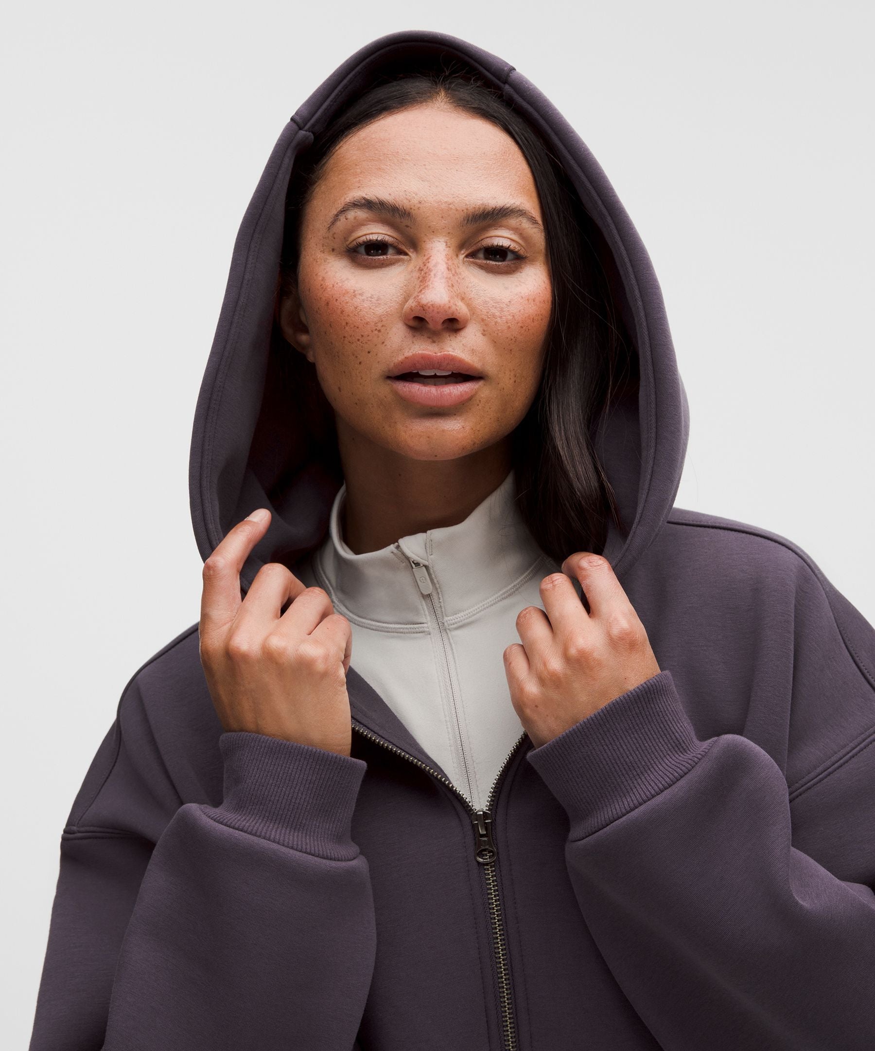 Women's Big Cozy Ultra-Oversized Full-Zip Hoodie *Long