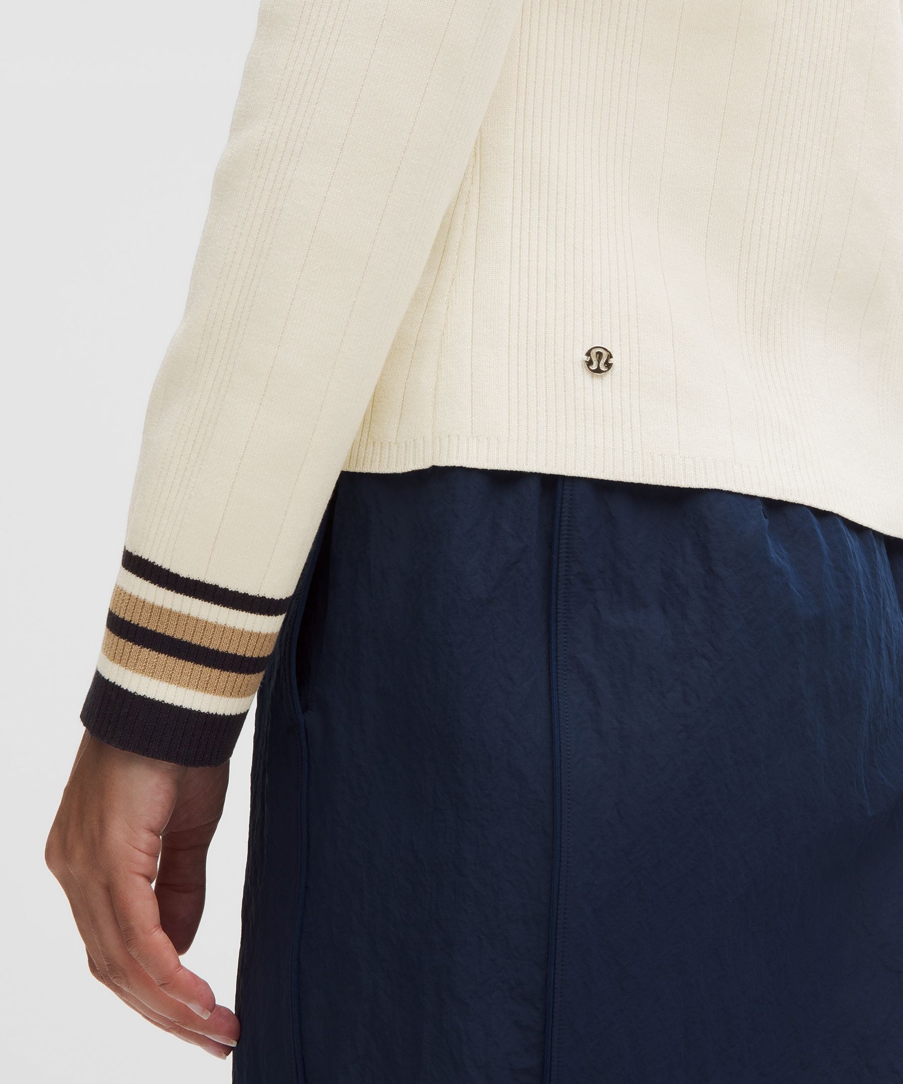 Cotton-Blend Long-Sleeve Crew