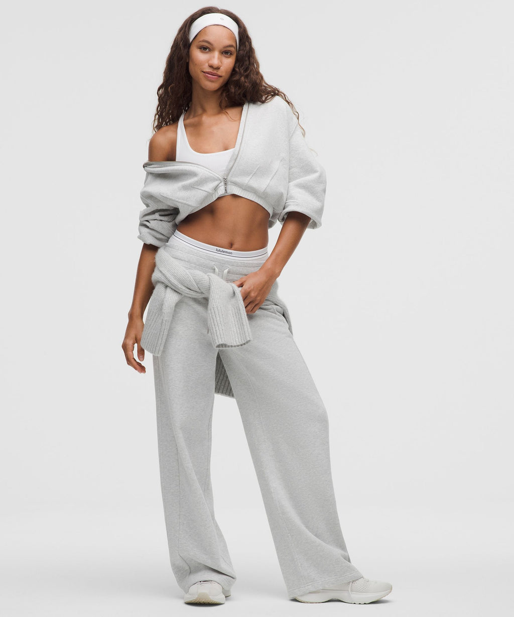 Loungeful Relaxed-Fit Full-Zip Cropped Hoodie