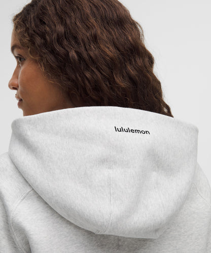 Loungeful Relaxed-Fit Full-Zip Cropped Hoodie