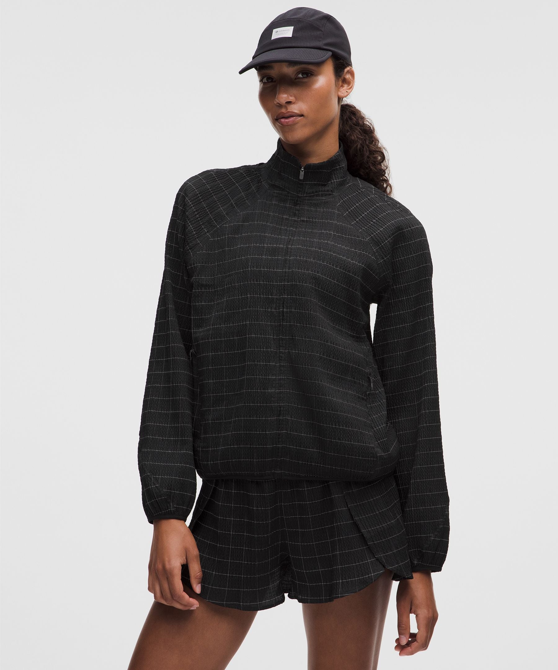 Adapted State Textured Jacket *Reflective Grid