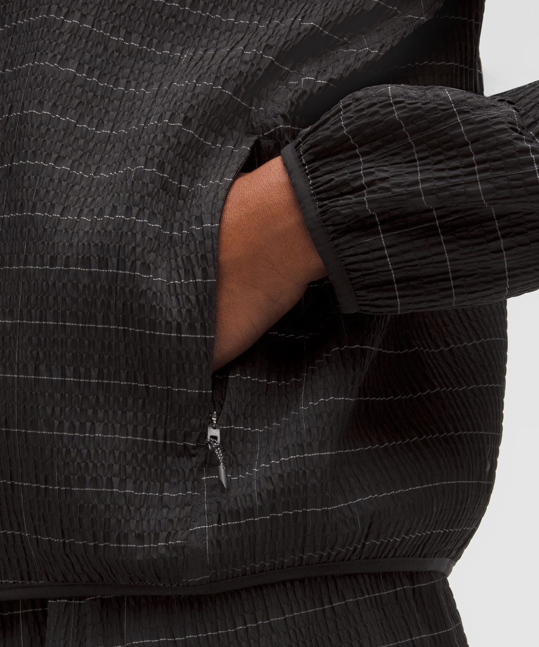 Adapted State Textured Jacket *Reflective Grid