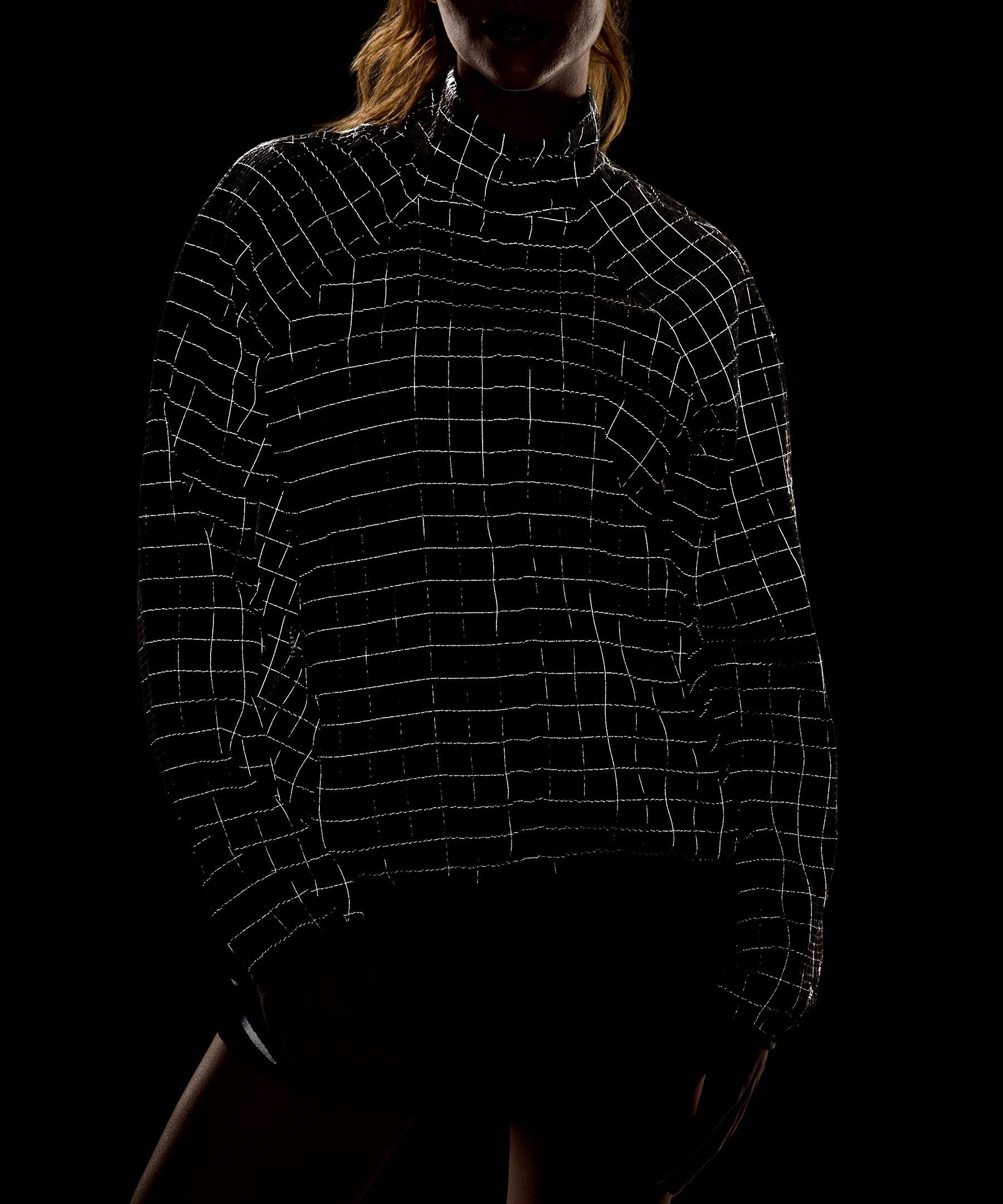 Adapted State Textured Jacket *Reflective Grid