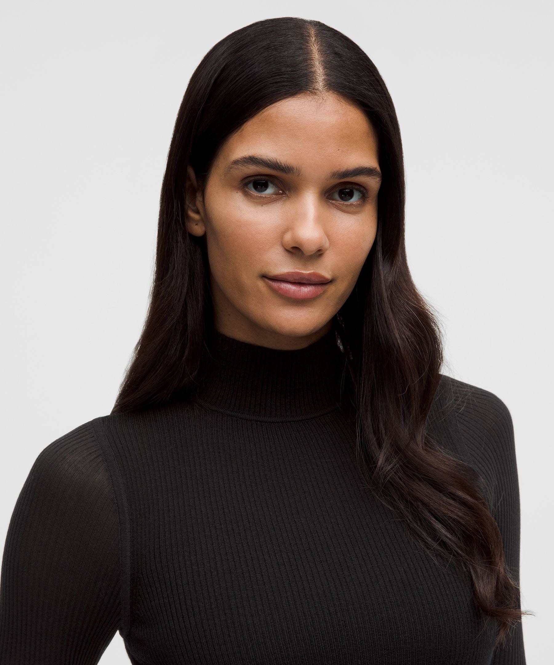 Ribbed Merino-Blend Turtleneck Sweater