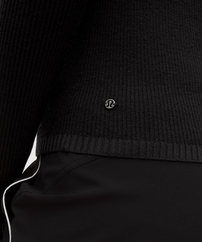 Ribbed Merino-Blend Turtleneck Sweater