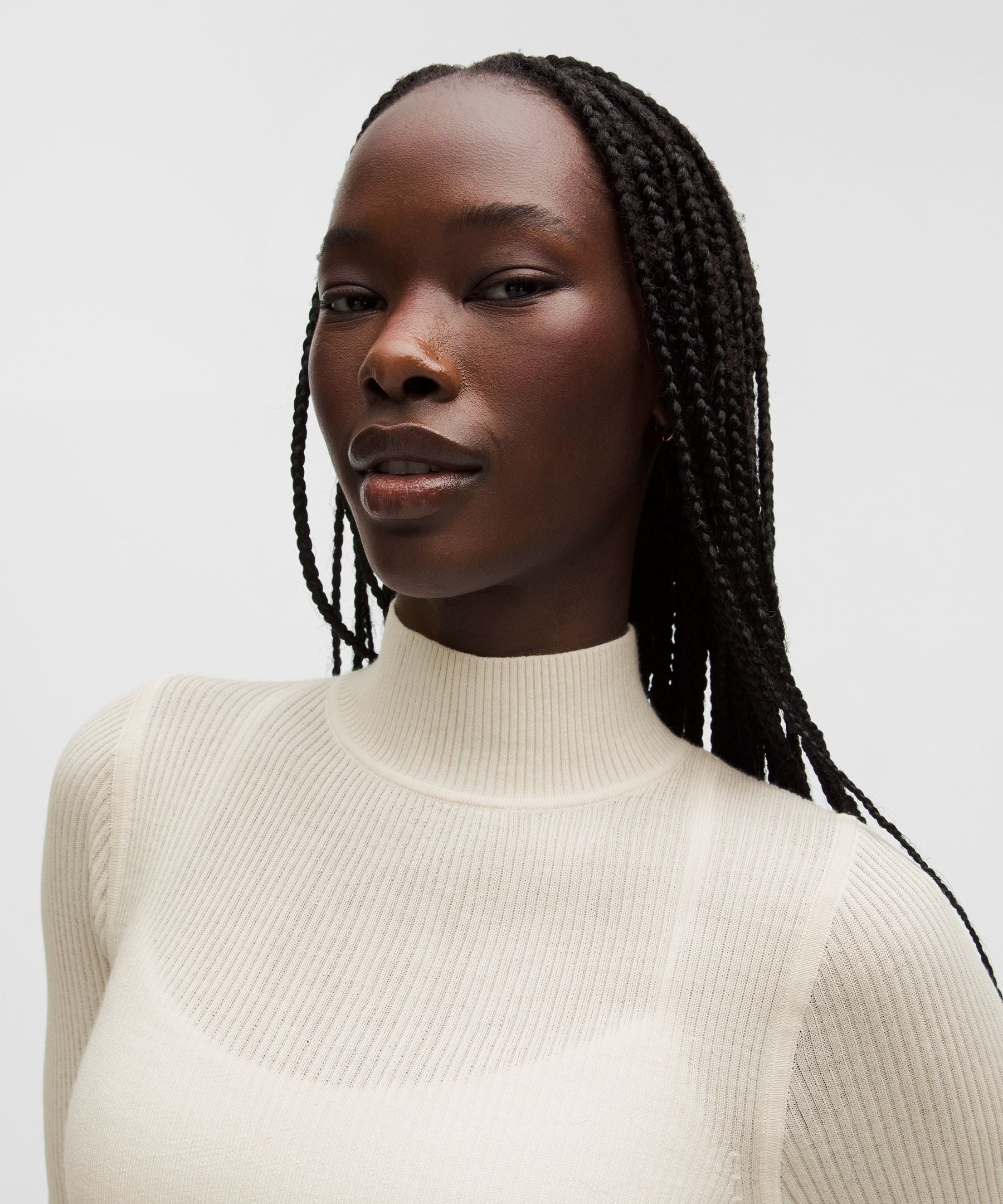 Ribbed Merino-Blend Turtleneck Sweater