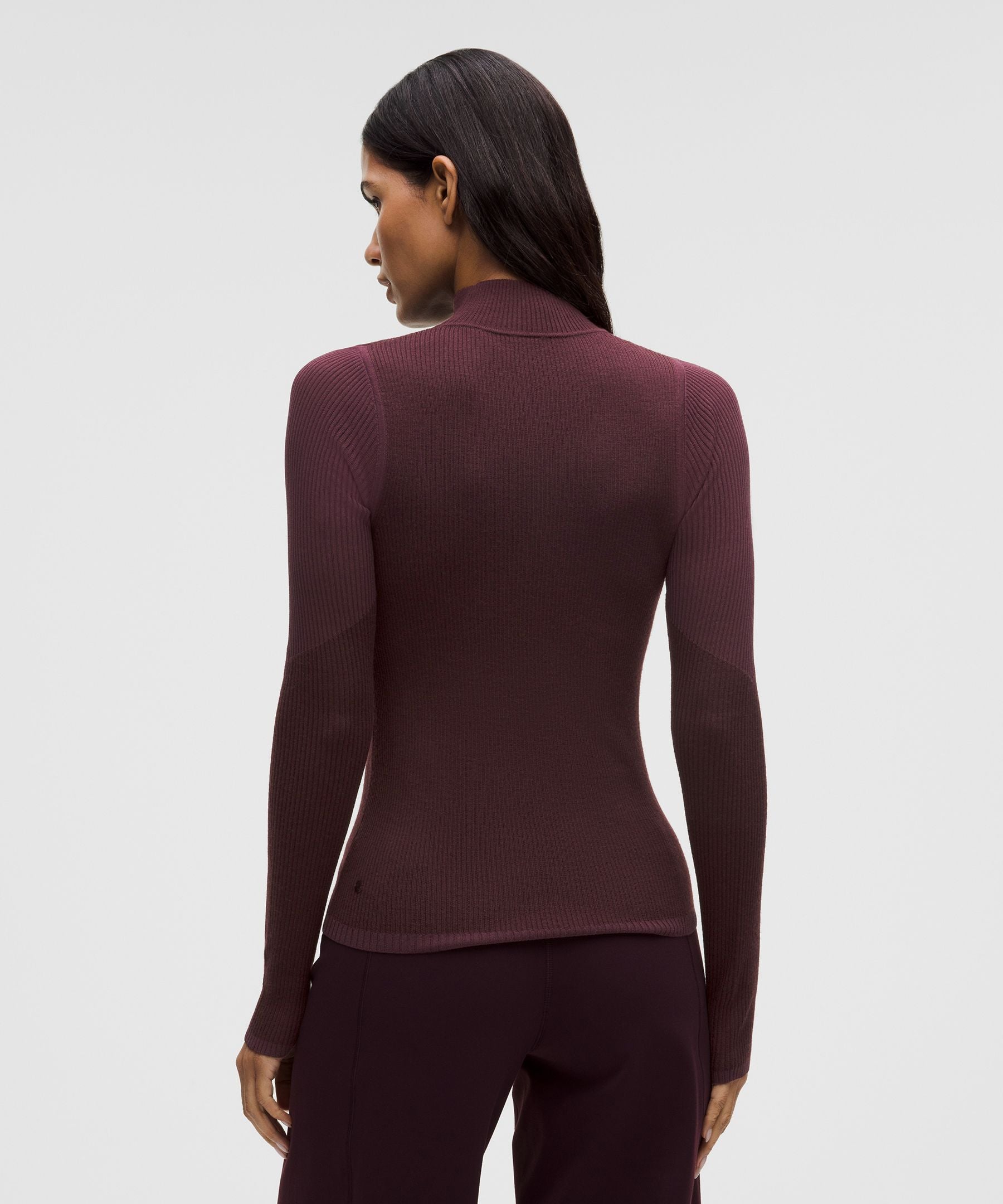 Ribbed Merino-Blend Turtleneck Sweater