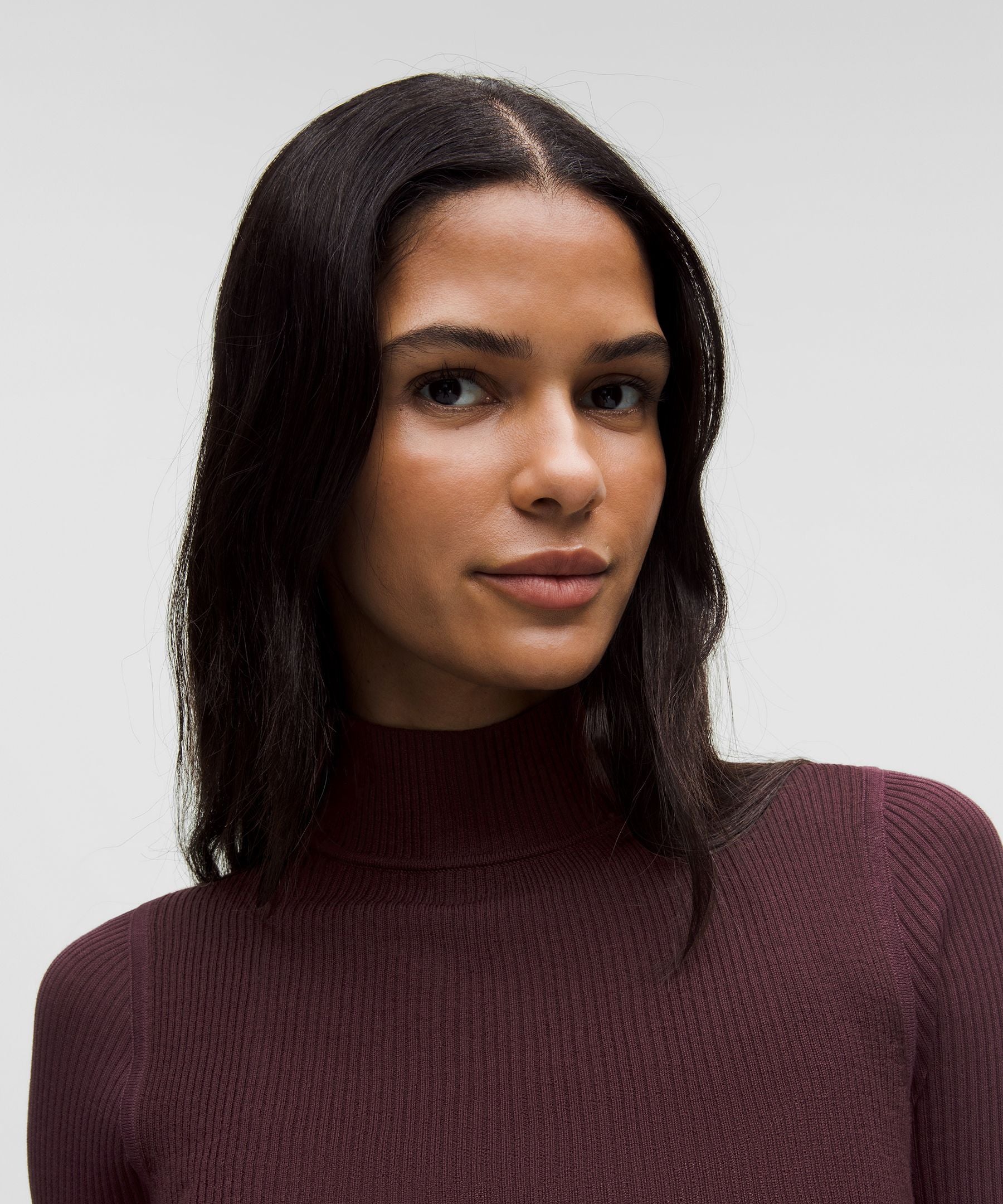 Ribbed Merino-Blend Turtleneck Sweater