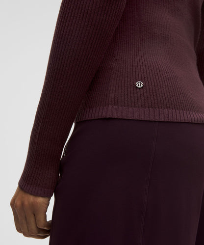 Ribbed Merino-Blend Turtleneck Sweater