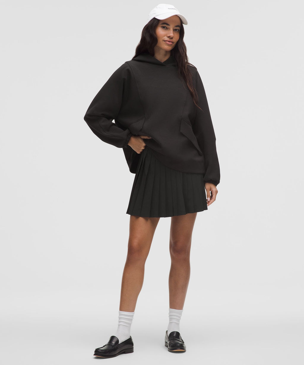 Cotton-Blend Double-Knit Oversized Hoodie