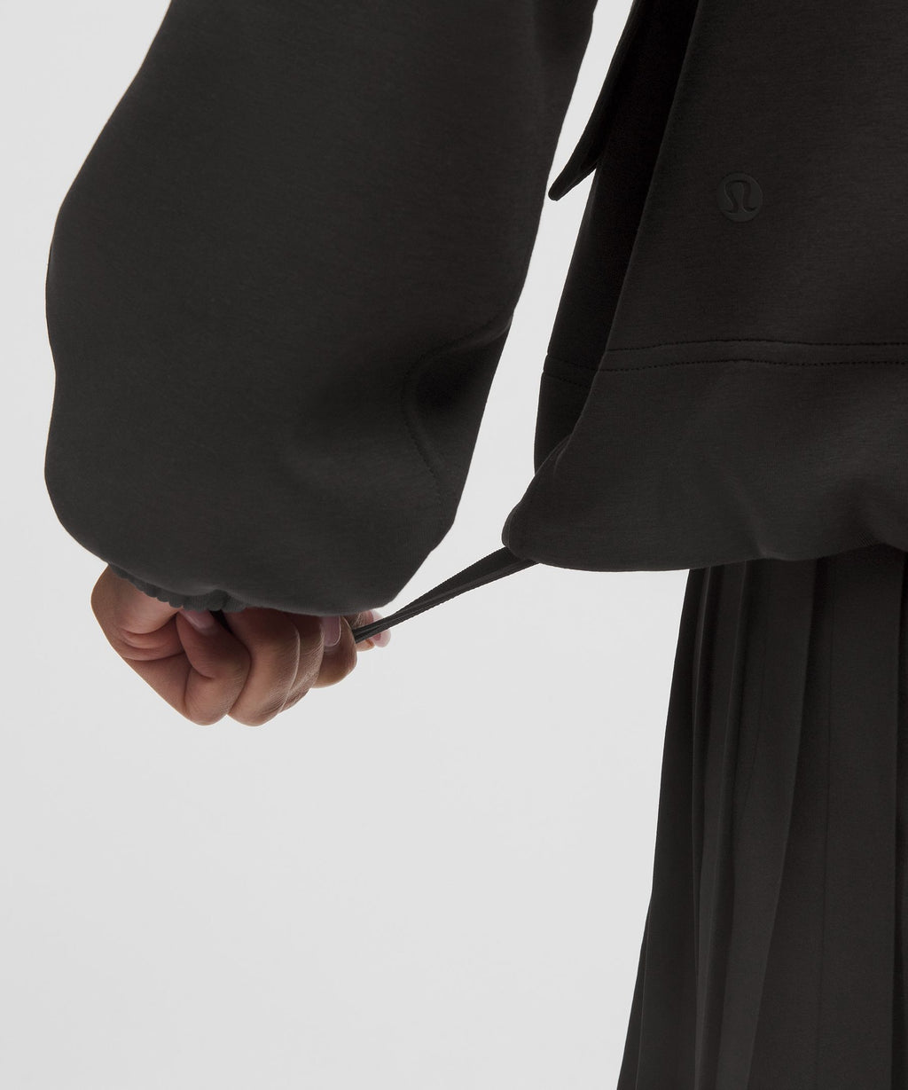 Cotton-Blend Double-Knit Oversized Hoodie