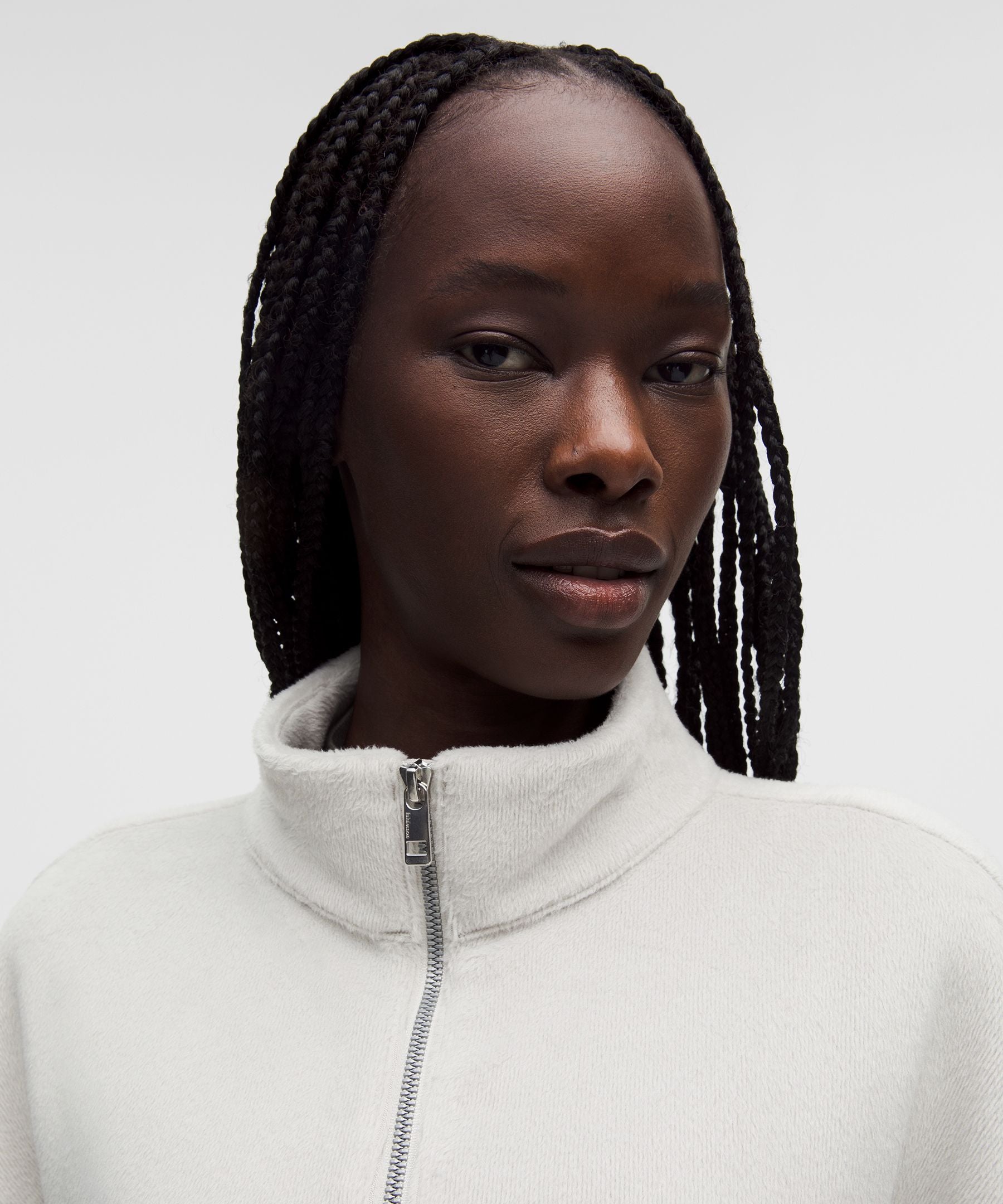 Plush Velour Oversized Half Zip