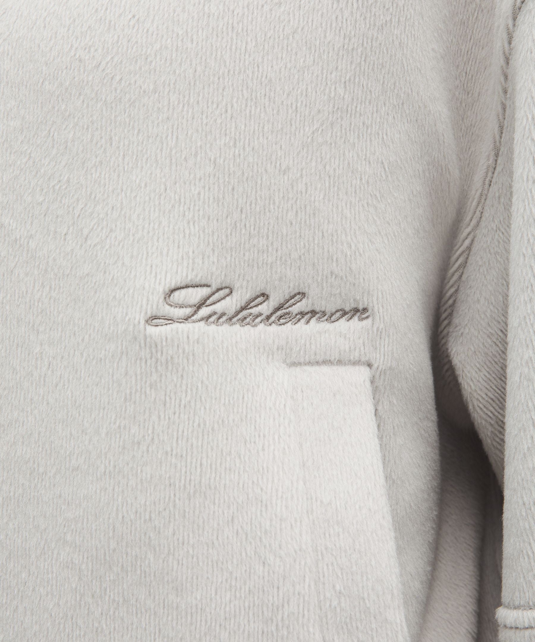 Plush Velour Oversized Half Zip