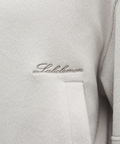 Plush Velour Oversized Half Zip