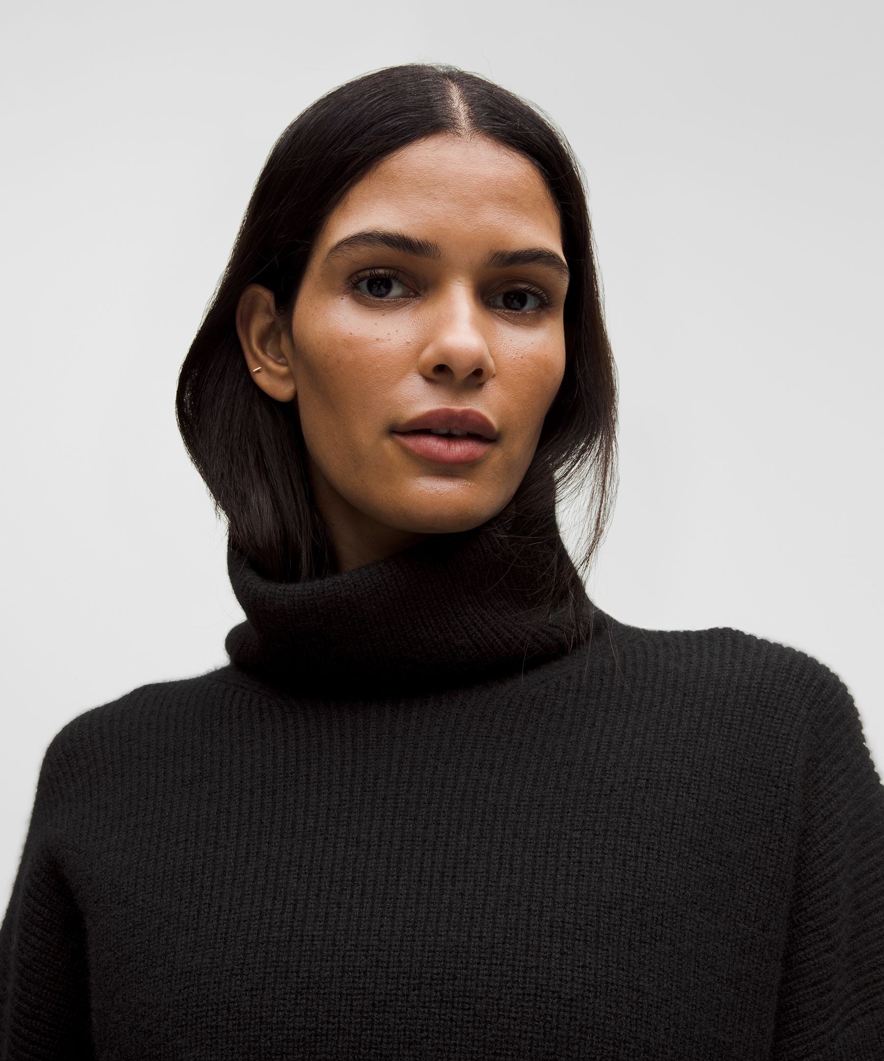 Oversized Cashmere Funnel-Neck Sweater