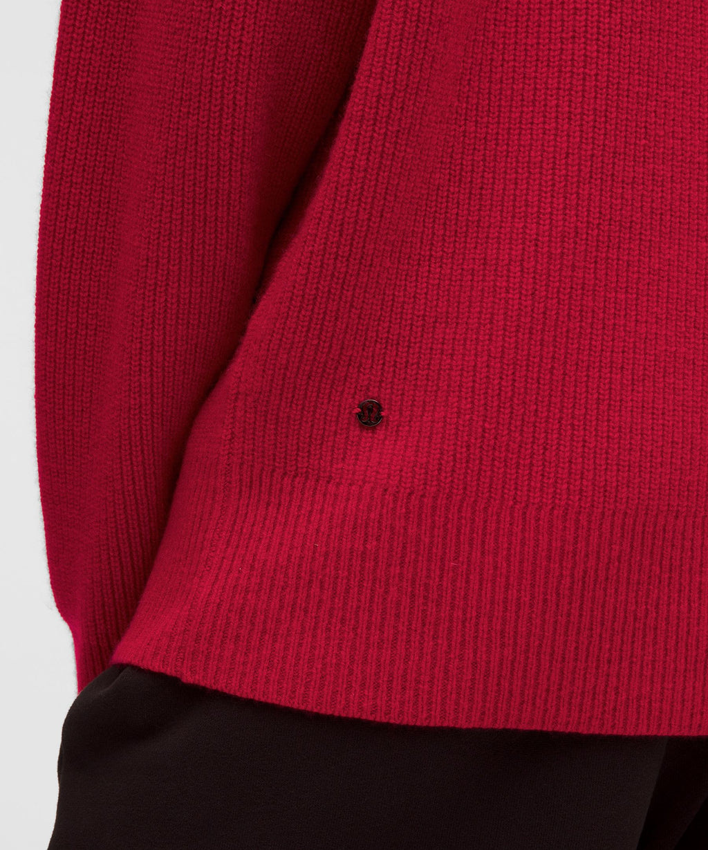 Oversized Cashmere Funnel-Neck Sweater