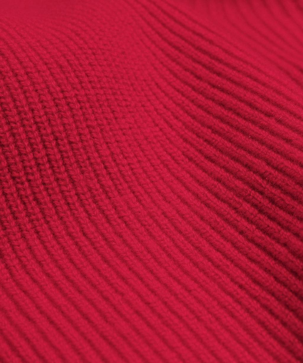 Oversized Cashmere Funnel-Neck Sweater