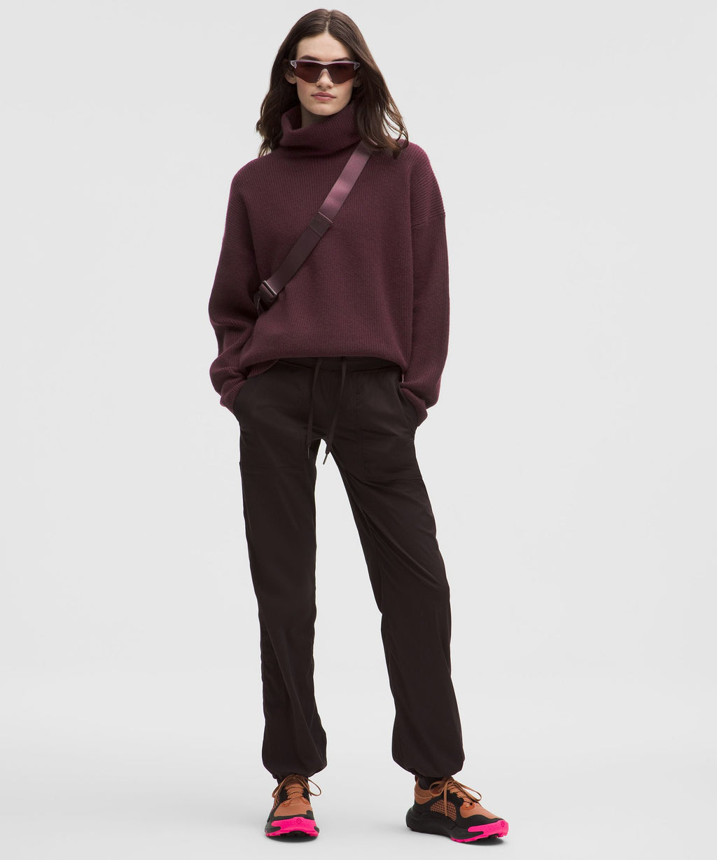 Oversized Cashmere Funnel-Neck Sweater