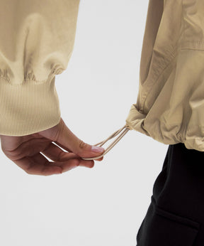 Lightweight Hem-Cinch Bomber Jacket