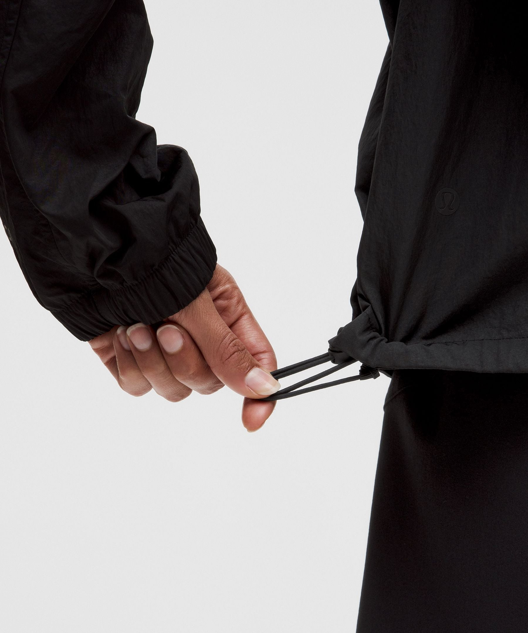 Drawstring Water-Resistant Hooded Jacket