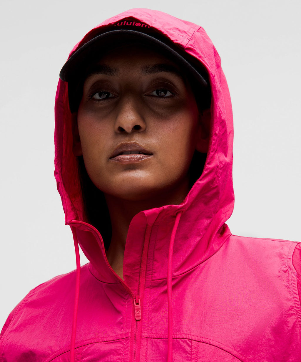 Drawstring Water-Resistant Hooded Jacket