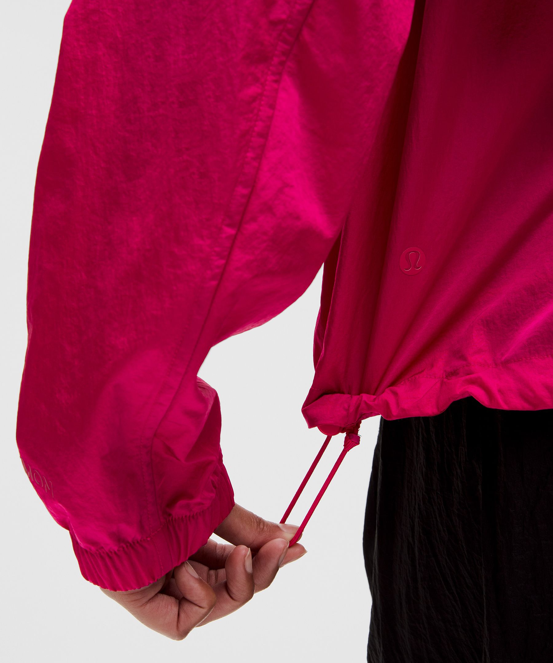 Drawstring Water-Resistant Hooded Jacket