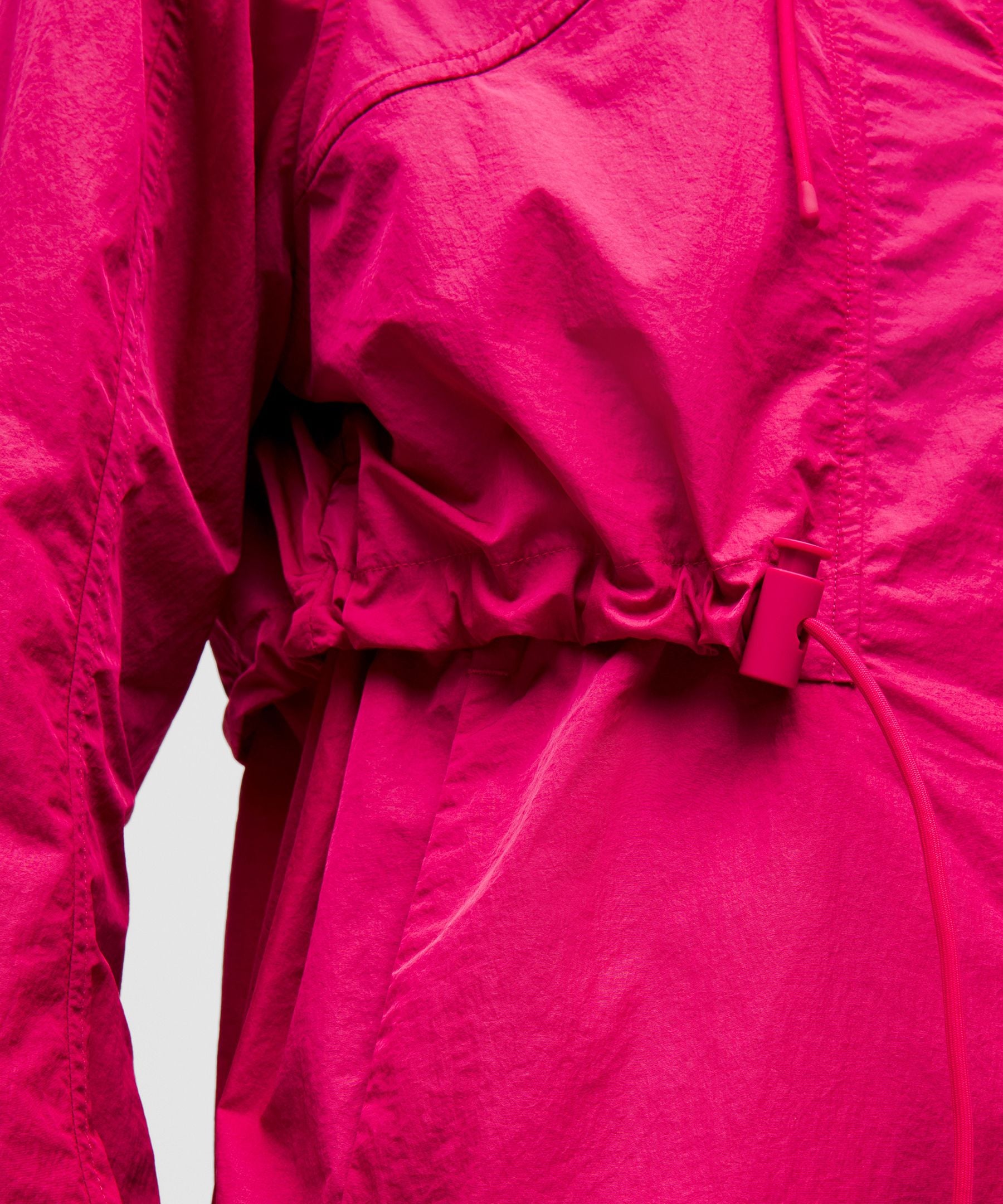 Drawstring Water-Resistant Hooded Jacket