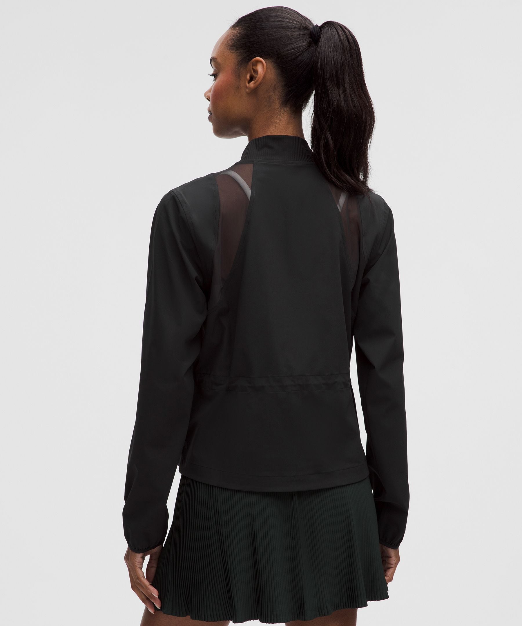 Mesh-Ventilated Tennis Jacket
