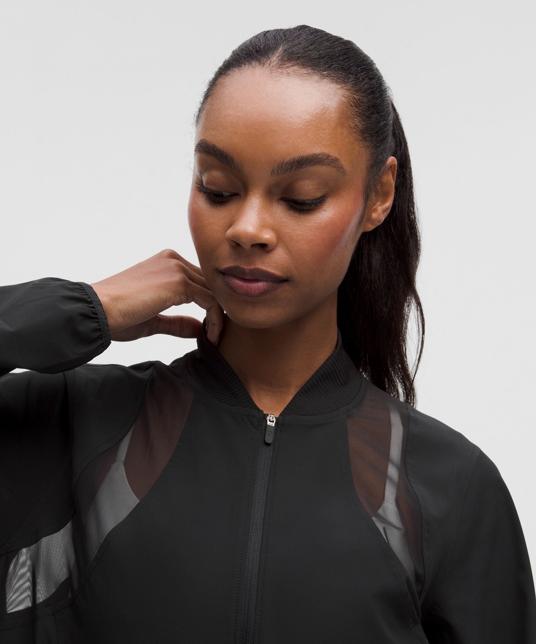 Mesh-Ventilated Tennis Jacket