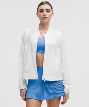Mesh-Ventilated Tennis Jacket