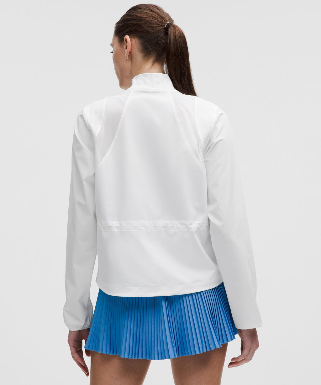 Mesh-Ventilated Tennis Jacket