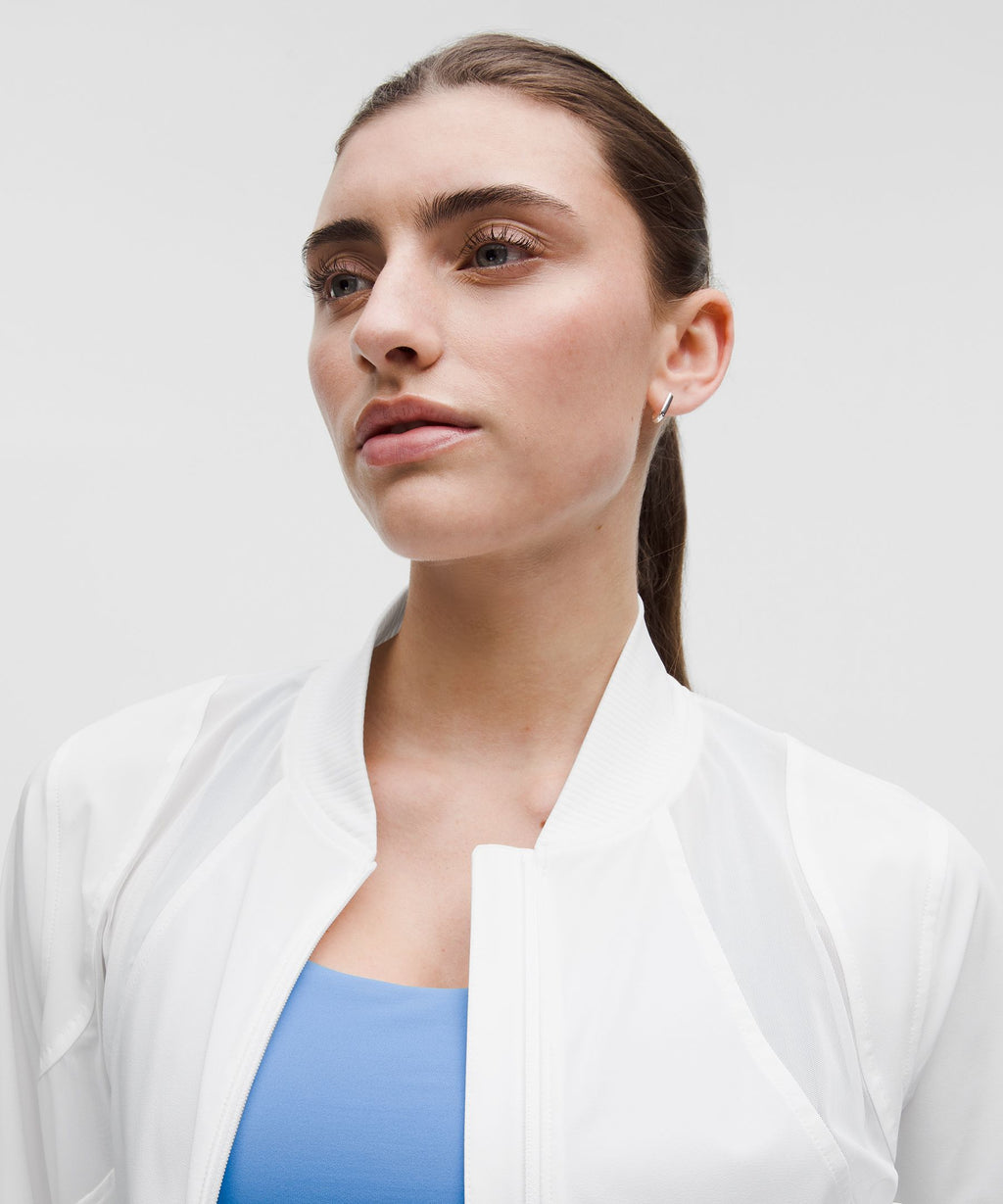Mesh-Ventilated Tennis Jacket