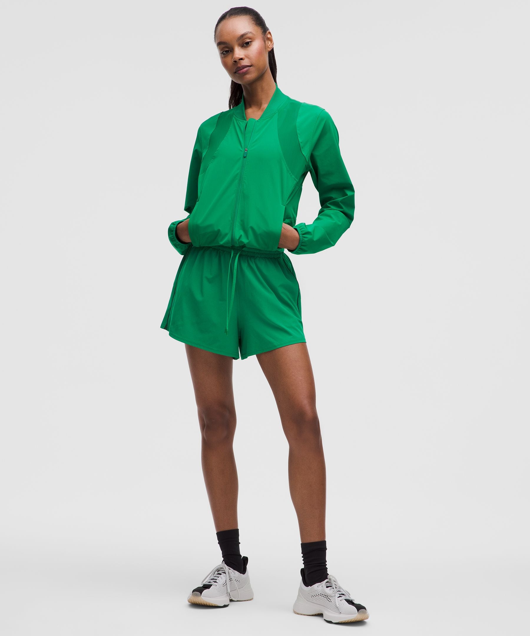 Mesh-Ventilated Tennis Jacket