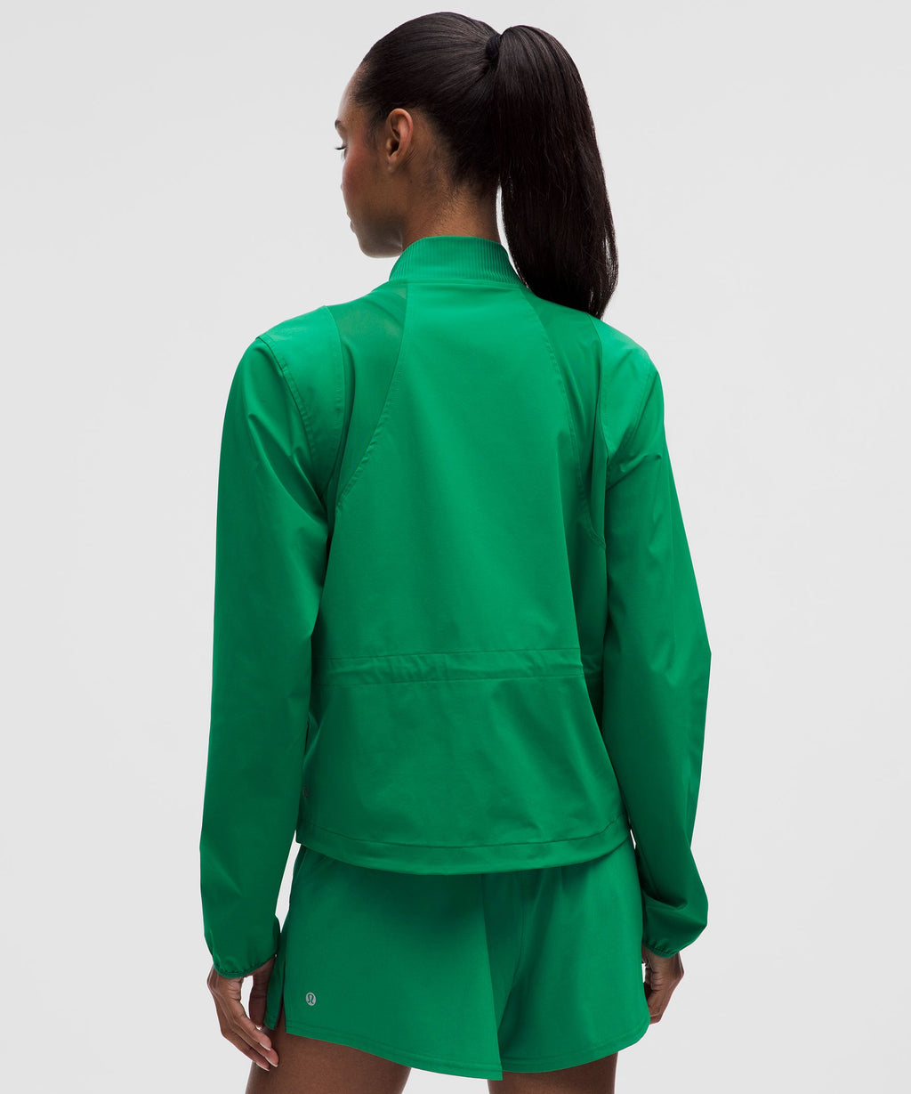 Mesh-Ventilated Tennis Jacket