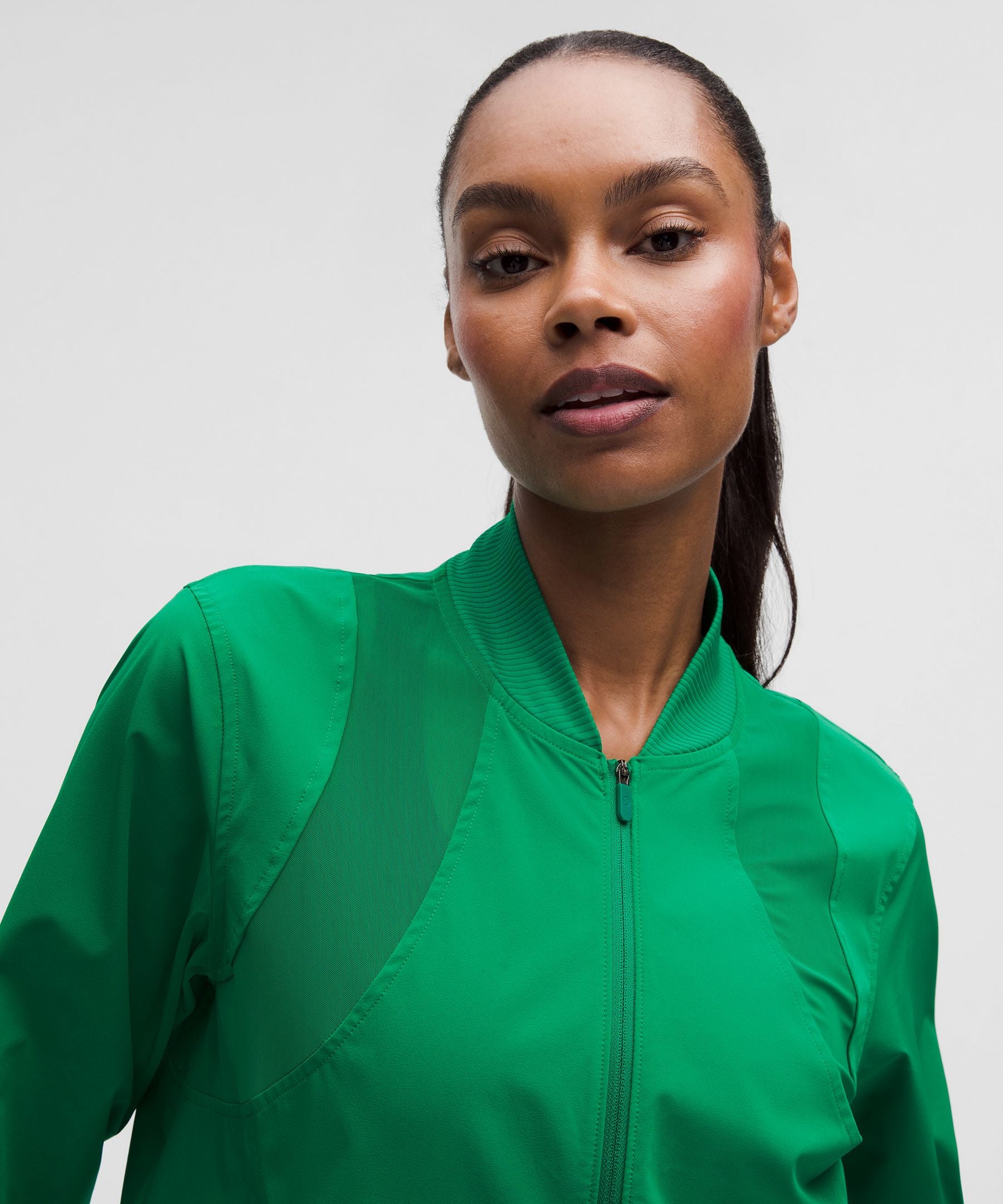 Mesh-Ventilated Tennis Jacket