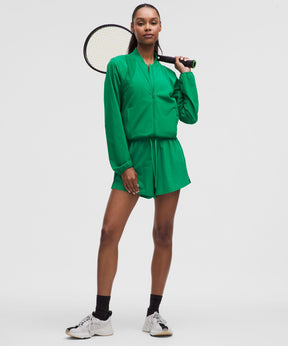 Mesh-Ventilated Tennis Jacket