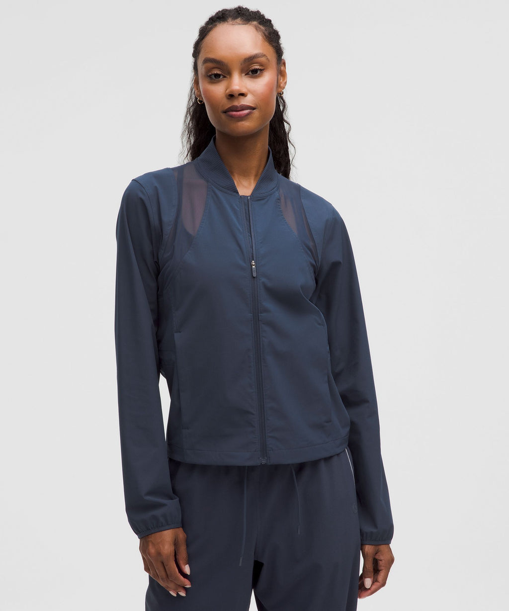 Mesh-Ventilated Tennis Jacket