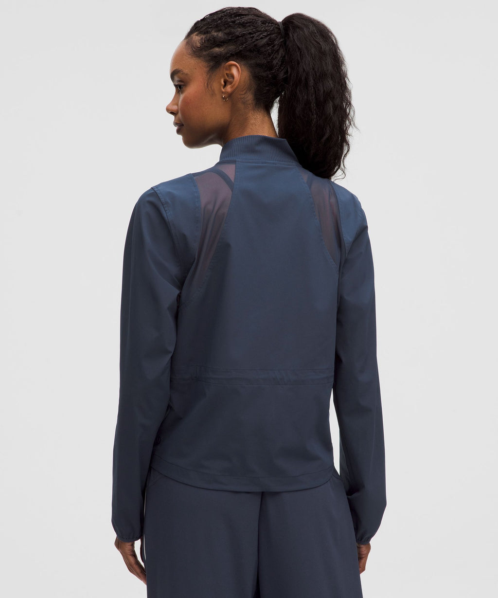 Mesh-Ventilated Tennis Jacket