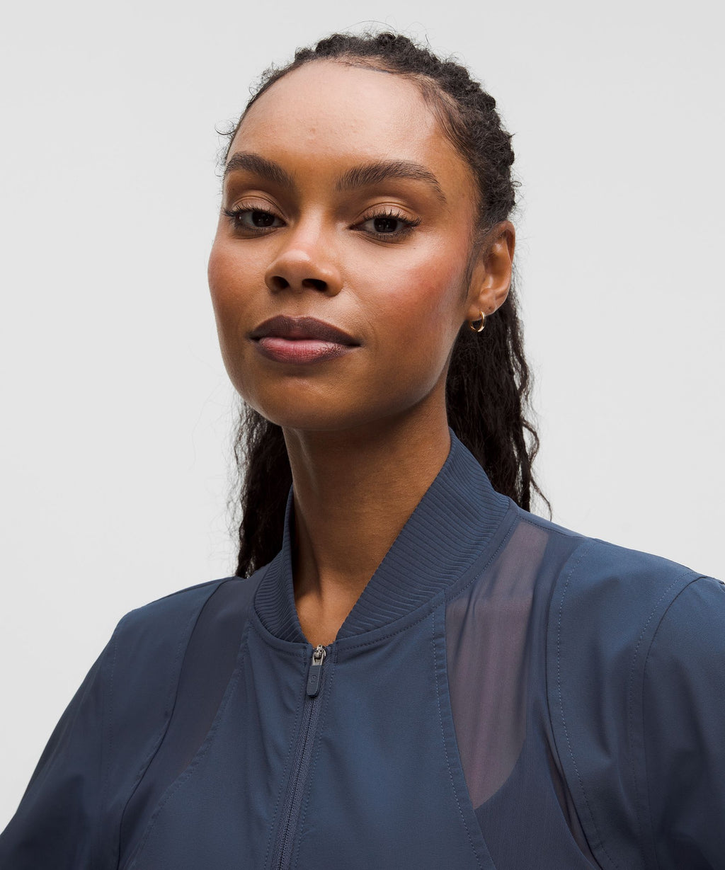 Mesh-Ventilated Tennis Jacket