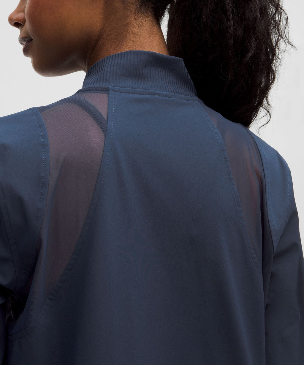 Mesh-Ventilated Tennis Jacket