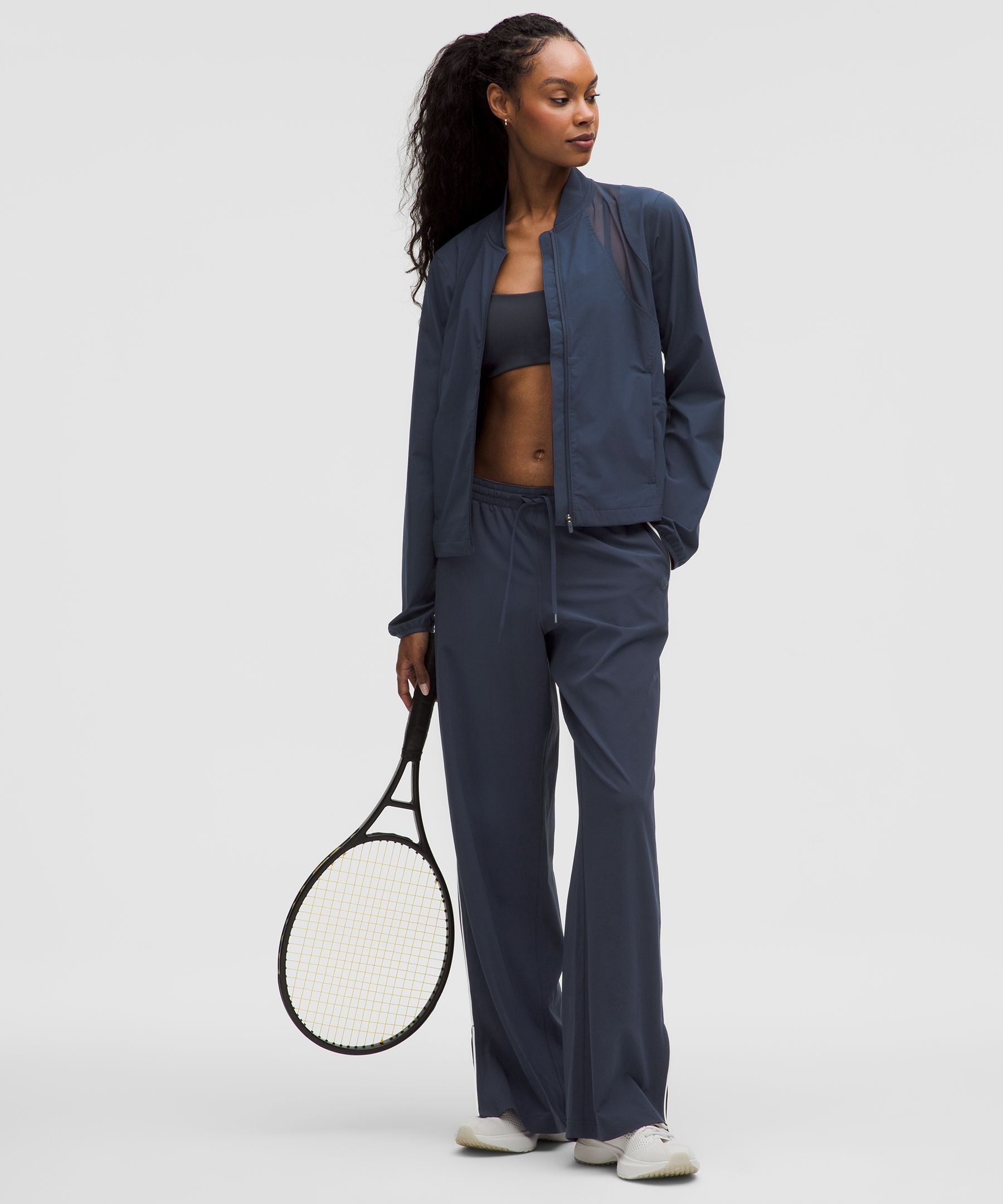 Mesh-Ventilated Tennis Jacket