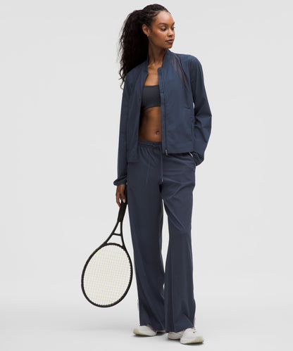 Mesh-Ventilated Tennis Jacket