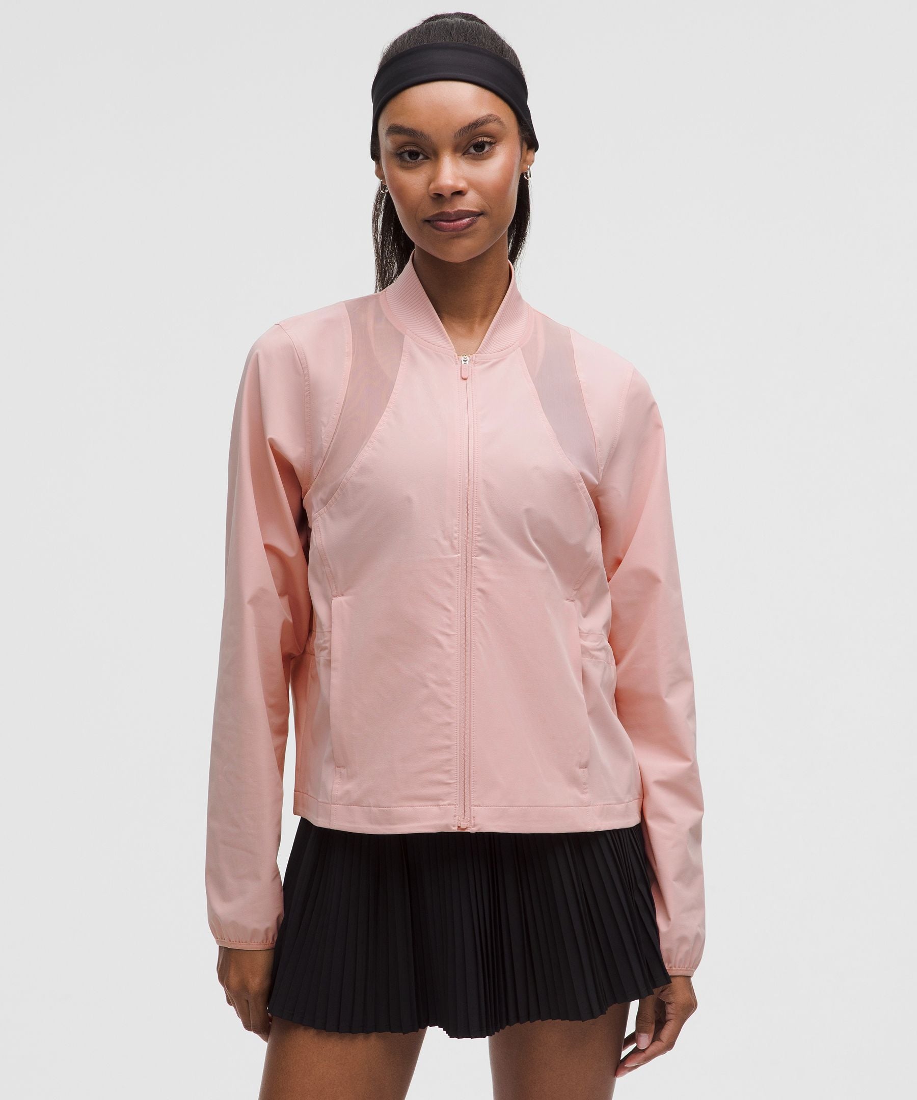 Mesh-Ventilated Tennis Jacket