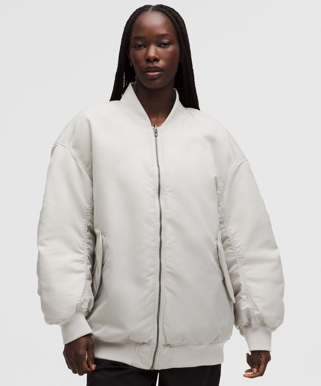 Oversized 600-Down-Fill Bomber Jacket