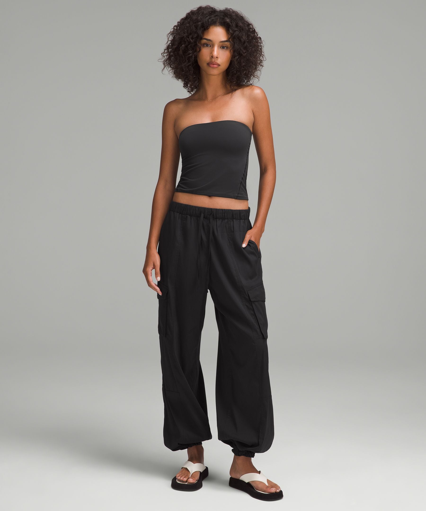 Lightweight Adjustable Mid-Rise Cargo Pant