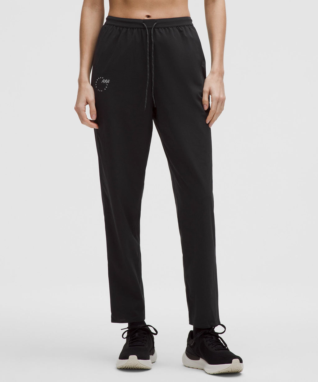 Mile Maker Run Crew Graphic High-Rise Track Pant