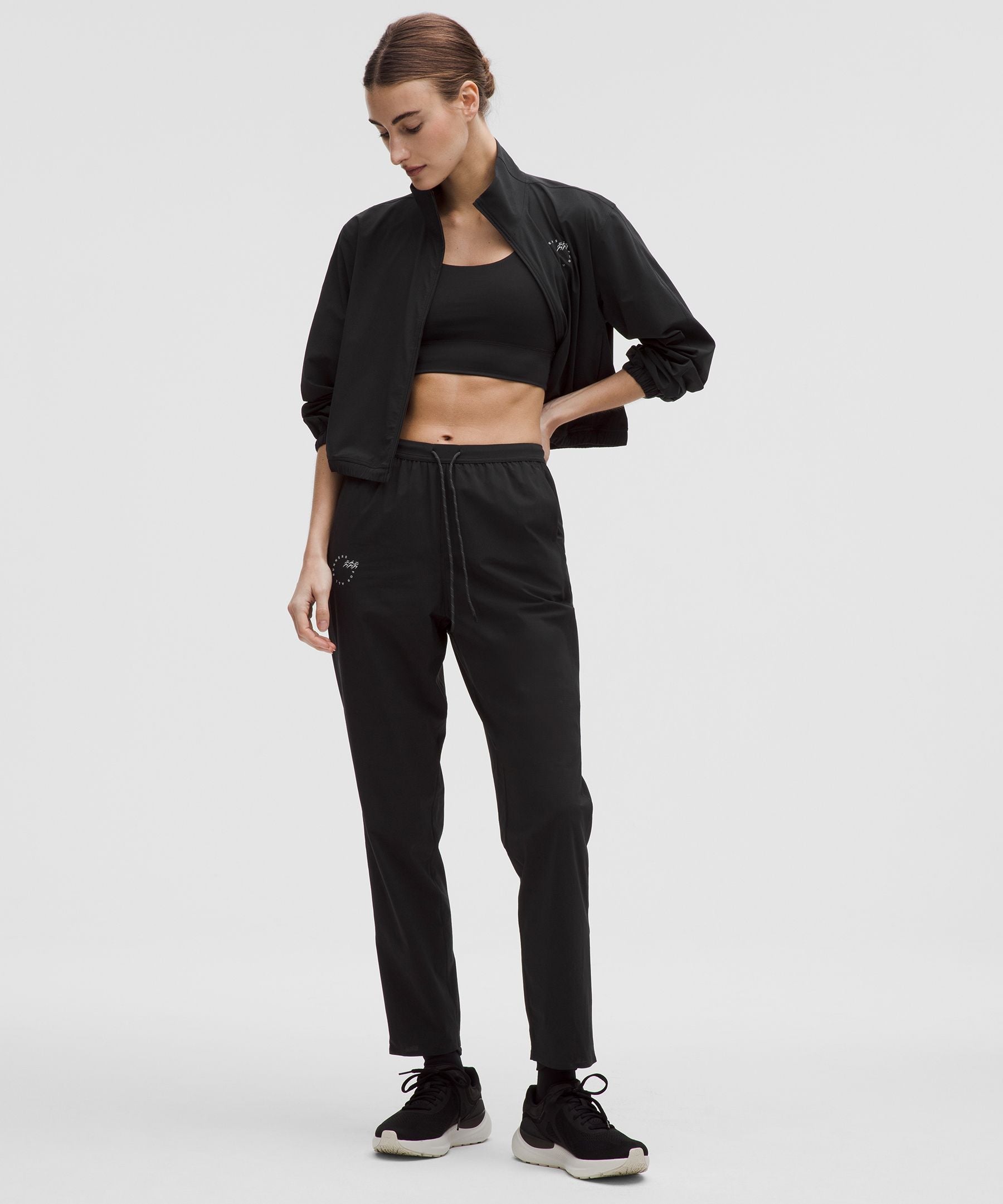 Mile Maker Run Crew Graphic High-Rise Track Pant
