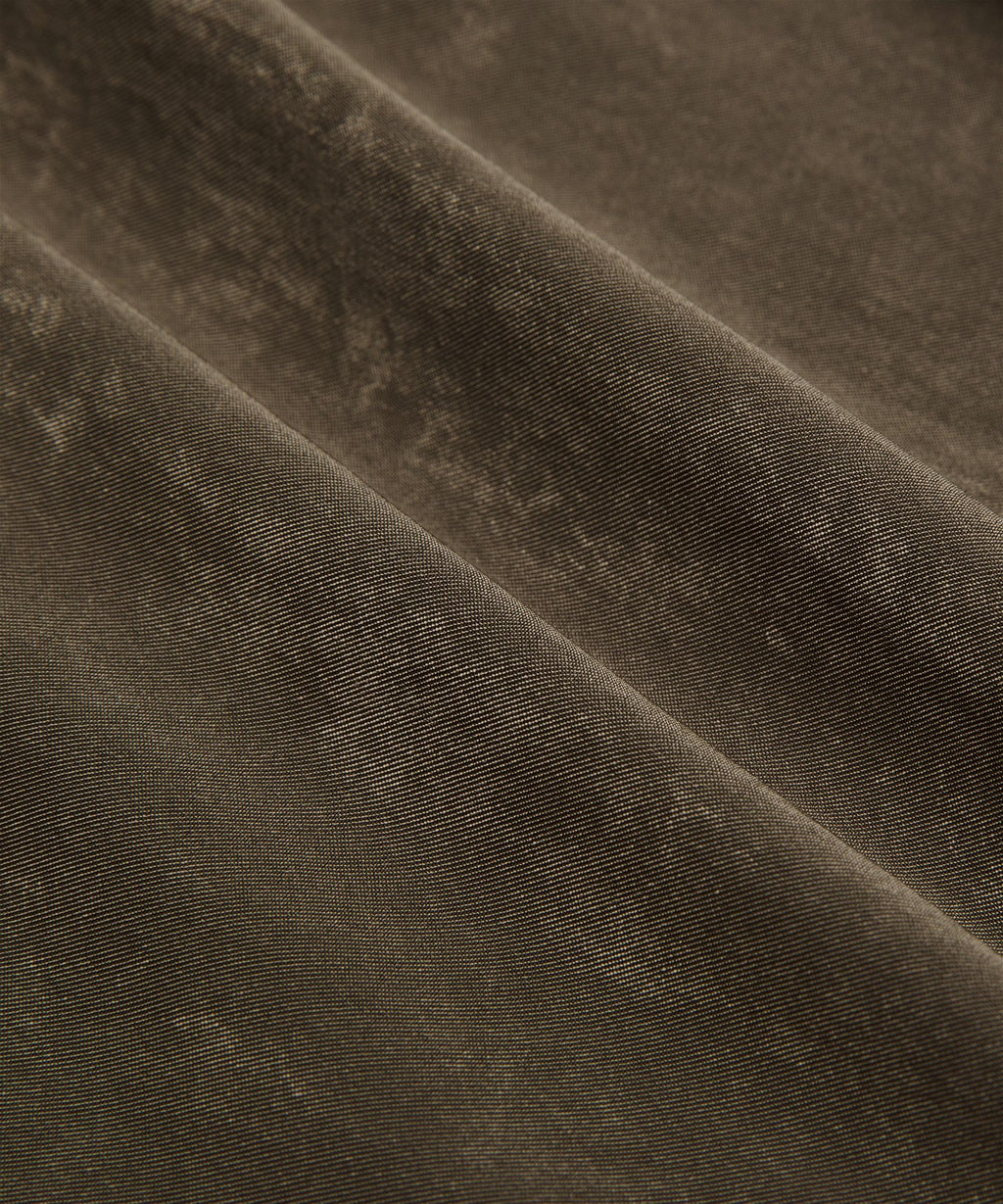 Matte Satin Relaxed-Fit Mid-Rise Cargo Pant