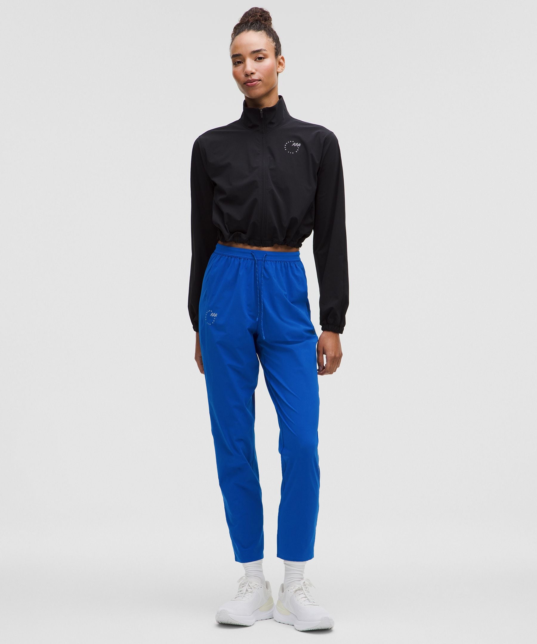 Mile Maker Run Crew Graphic High-Rise Track Pant