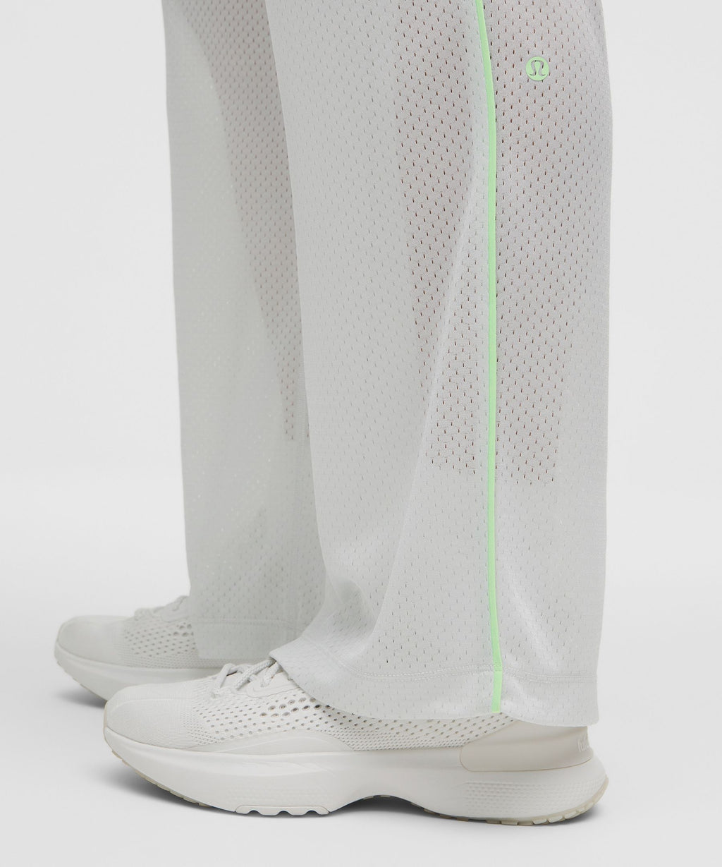 Mesh High-Rise Wide-Leg Training Pant